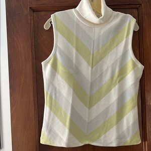 Erik Stewart Chevron Pattern Sleeveless Top